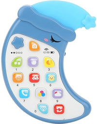 Moon-Shaped Baby Learning Music Phone - Interactive Educational Toy
