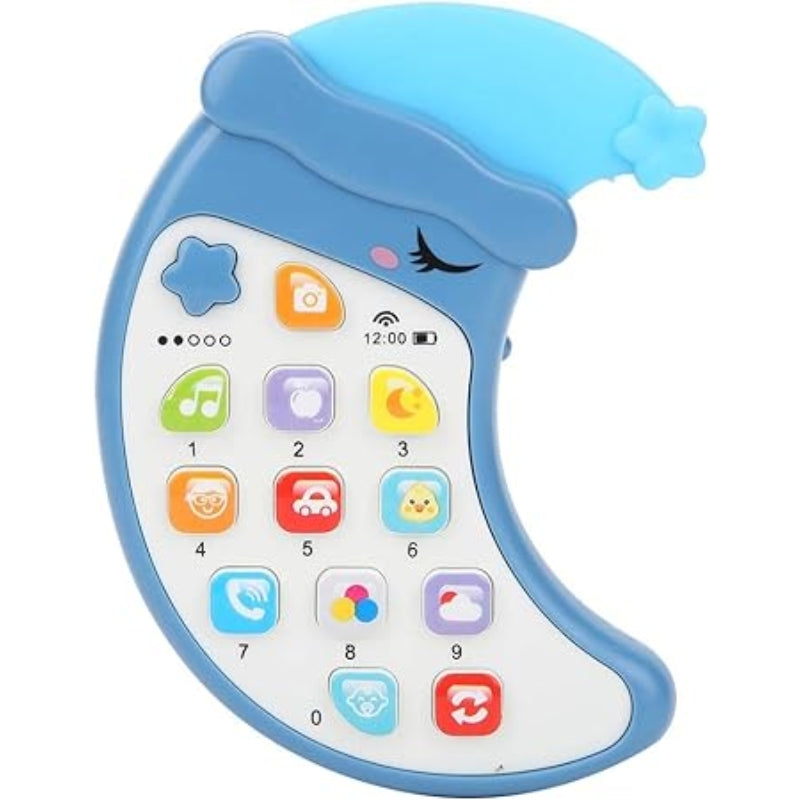 Moon-Shaped Baby Learning Music Phone - Interactive Educational Toy