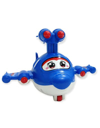 Cute Cartoon Airplane Press and Move Forward Toy For Kids
