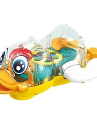 Gear Duck Transparent Colorful Light and Sound Toy For Kids
