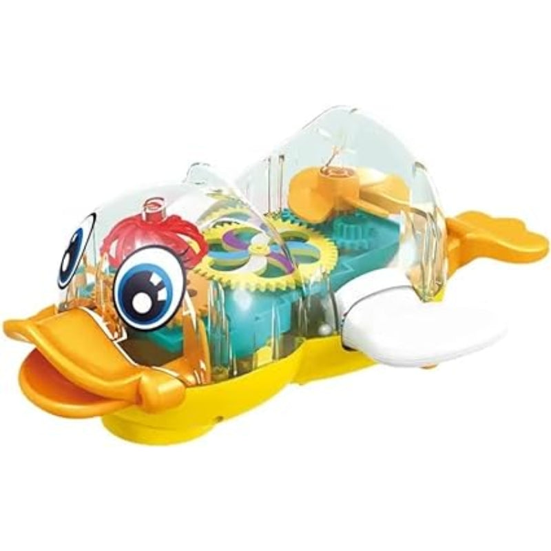 Gear Duck Transparent Colorful Light and Sound Toy For Kids