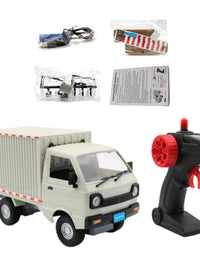 Remote Control Container Truck With Light & USB Charger For Kids
