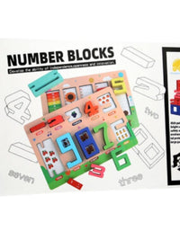 Digital Wooden Numbers Blocks For Early Education Toy For Kids
