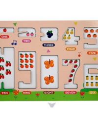 Digital Wooden Numbers Blocks For Early Education Toy For Kids
