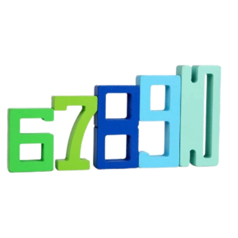 Digital Wooden Numbers Blocks For Early Education Toy For Kids