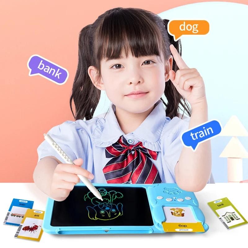 Card Insertion Learning Machine With Color Screen LCD Writing Board Battery