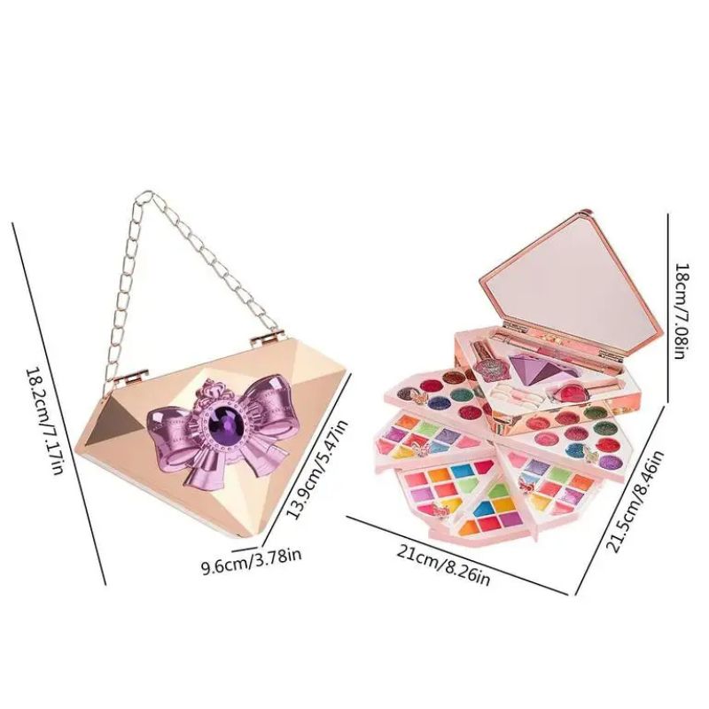 Handbag Makeup Kit With Light And Music For Girls