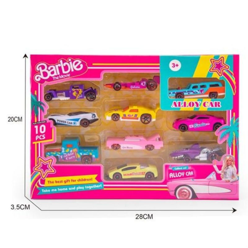 Barbie Alloy Car Collection 12-Piece Box Set