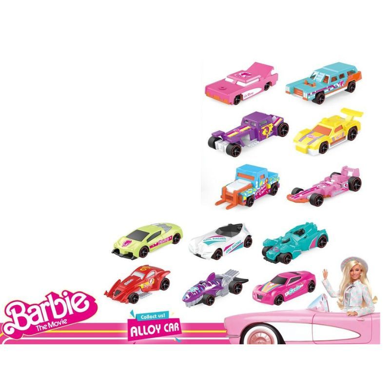 Barbie Alloy Car Collection 12-Piece Box Set