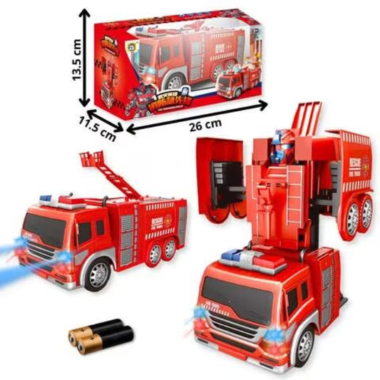 Fire Truck & Robot Transformer Toy For Kids