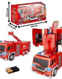 Fire Truck & Robot Transformer Toy For Kids

