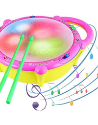 Electric Flash Drum With Light And Music Toy For Kids
