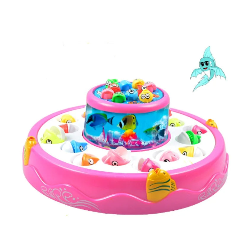 Electric Double-Deck Fish Catching Game Toy For Kids