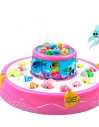 Electric Double-Deck Fish Catching Game Toy For Kids
