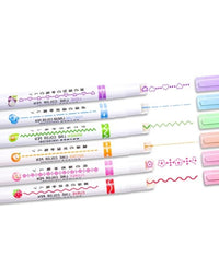Flower Line Shape Highlighter Pen With Vibrant Colors For Kids
