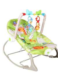 Baby Rocking Chair Cradle With Two Toys
