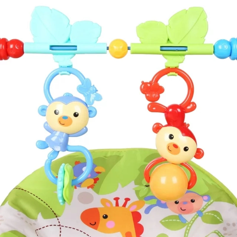 Baby Rocking Chair Cradle With Two Toys