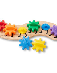 Rainbow Rotating Gear Caterpillar Toy For Kids
