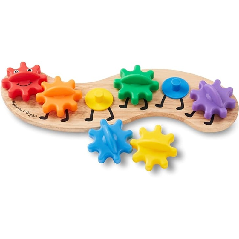 Rainbow Rotating Gear Caterpillar Toy For Kids