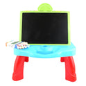 3 In 1 Projector Learning Table With White And Black Board For Kids