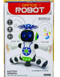 Electronic Dancing Robot With Walking And Lightning Toy For Kids
