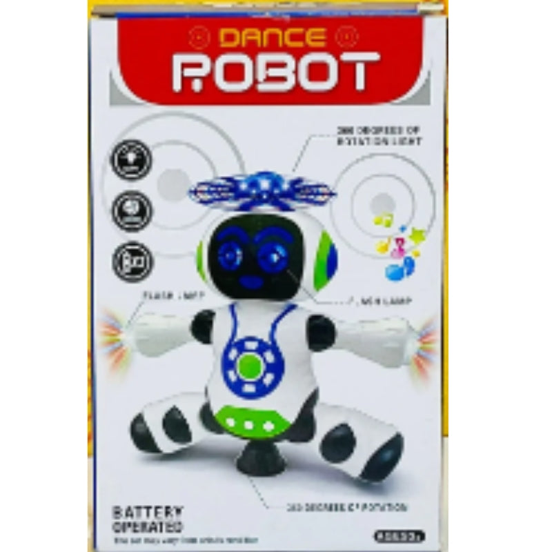 Electronic Dancing Robot With Walking And Lightning Toy For Kids