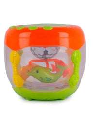 Flash Drum Fish Rotating 3D Lights Toy For Kids
