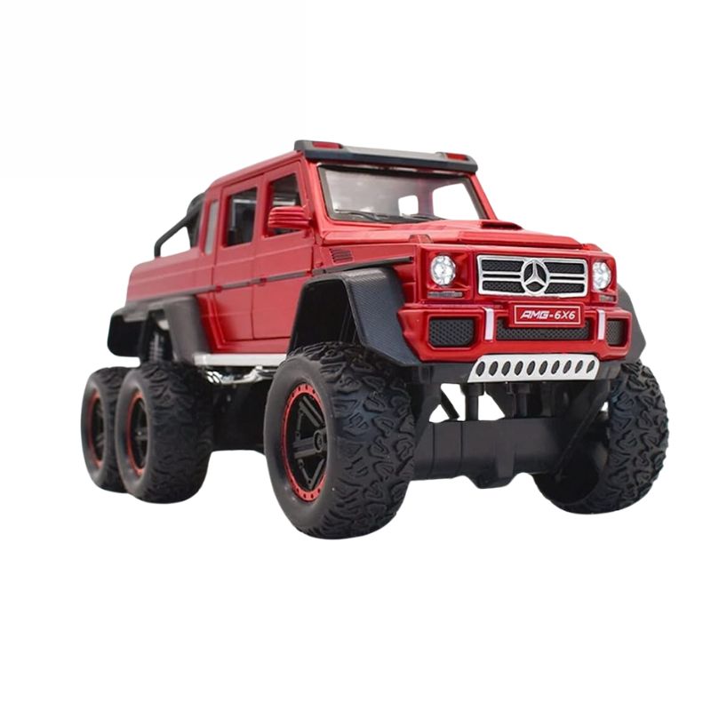 G63 6 Wheel Alloy Car Model Sound And Light Modified Off-Road Simulation