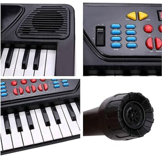 Multifunctional Piano Keyboard Toy With Mic For Kids