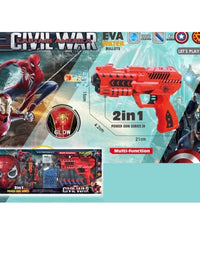 Spiderman Civil War Gun With Accessories For Kids
