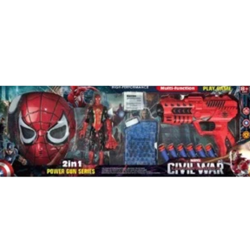Spiderman Civil War Gun With Accessories For Kids