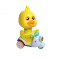 Cute Small Duck Press And Go Motorcycle