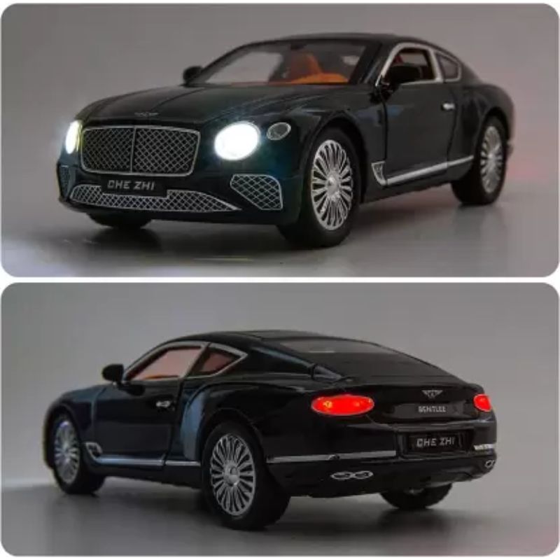 Diecast Bentley CAR Metal Light & Sound Pull Back Function