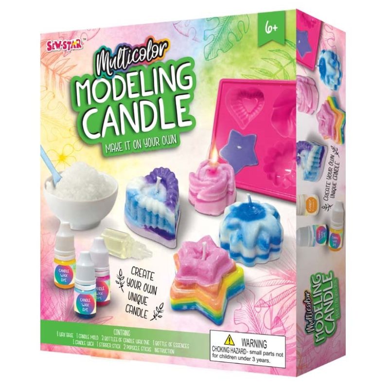 Sew Star Multicolor Modeling Candle - Sculpt and Glow with Artistic Brilliance (19-053) (Deal)