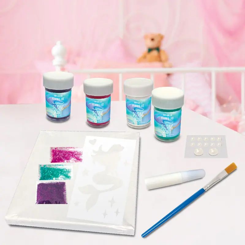 Sew Star Paint Your Own Pouring Art Kit - Experience the Magic of Fluid Painting