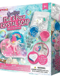 Sew Star Melt And Pour Crystal Soap Kit - Create Luxurious Artisanal Cleansing Bars
