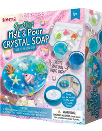 Sew Star Melt And Pour Crystal Soap Kit - Create Luxurious Artisanal Cleansing Bars
