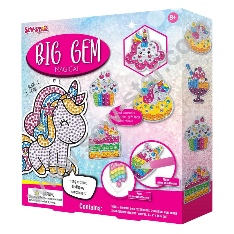 Sew Star Big Gem Magical DIY Craft Kit - Create Enchanting Gemstone Creations