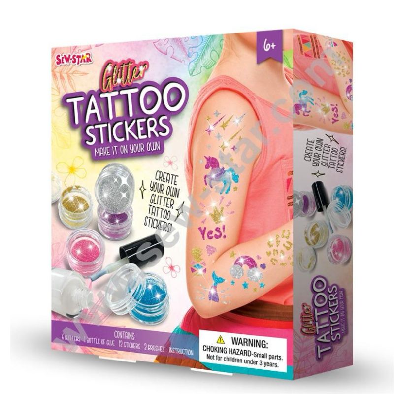 Sew Star Glitter Tattoo Stickers: Sparkle, Shine And Stand Out