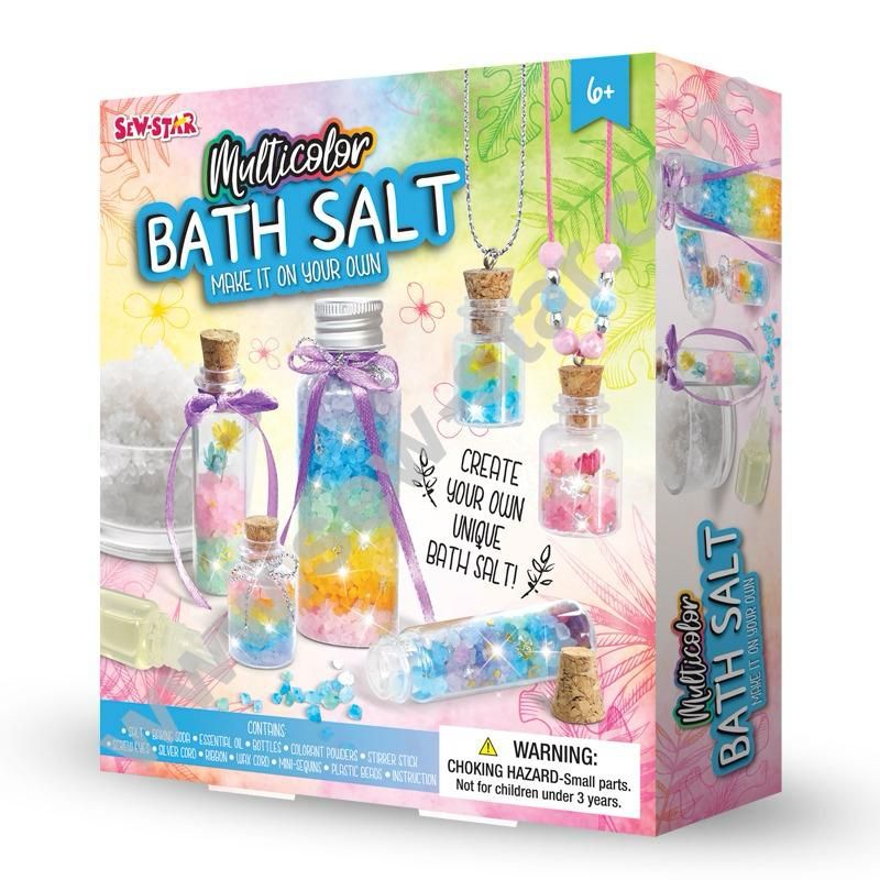 Sew Star DIY Bath Salt Kit: Create Your Own Multicolor Spa Experience