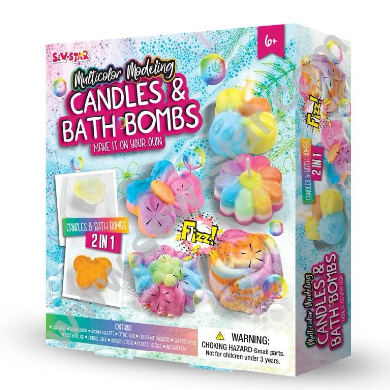 Sew Star Multicolor Modeling Kit: Create Your Own Candles And Bath Bombs