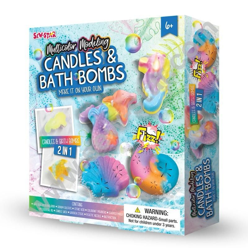 Sew Star Multicolor Modeling Kit: Create Your Own Candles And Bath Bombs