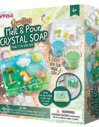 Sew Star Melt And Pour Crystal Soap Kit - Create Luxurious Artisanal Cleansing Bars
