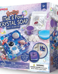 Sew Star Melt And Pour Crystal Soap Kit - Create Luxurious Artisanal Cleansing Bars (Deal)
