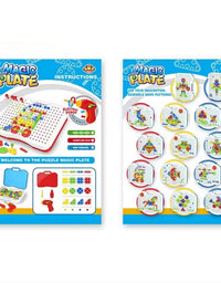 Creative Magic Puzzle Plate Playset For Kids
