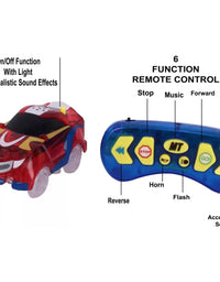 Twister Stunt Racing Tracks With 6 Functions Remote Control For Kids
