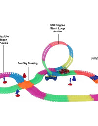 Twister Stunt Racing Tracks With 6 Functions Remote Control For Kids
