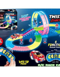 Twister Stunt Racing Tracks With 6 Functions Remote Control For Kids
