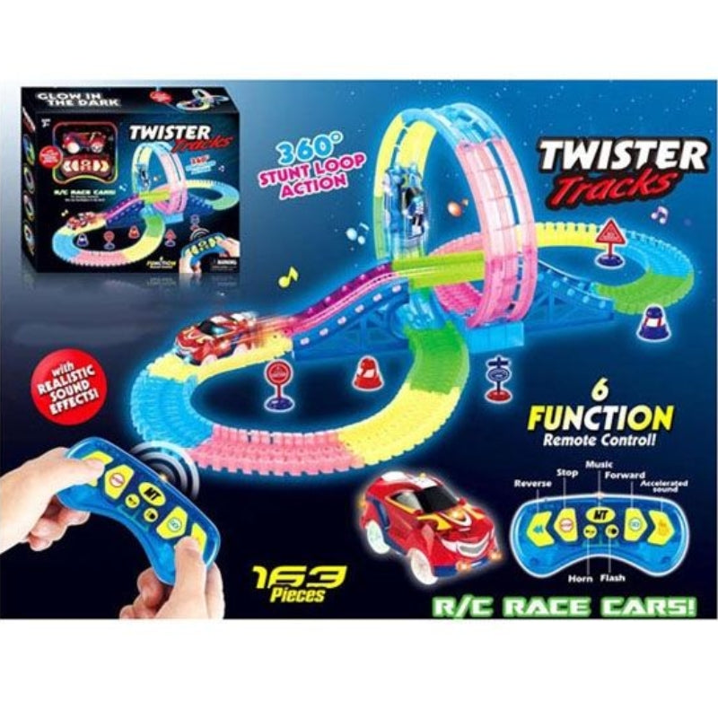 Twister Stunt Racing Tracks With 6 Functions Remote Control For Kids