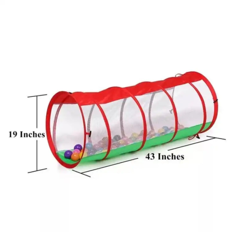 3 In 1 Pop-Up Tent With Tunnel For Kids